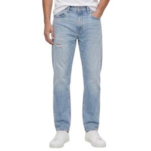 Levi's 502 Regular Taper Jeans Light Wash Distressed Men's W38 Womens